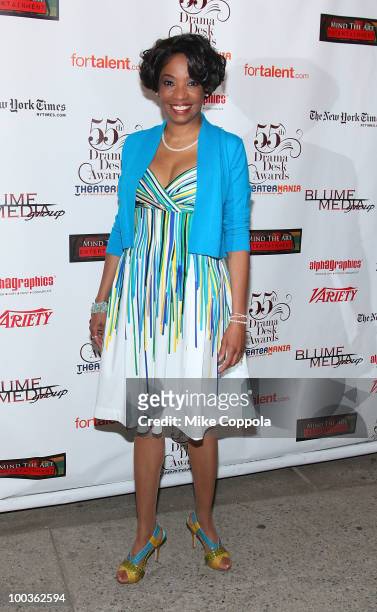 Actress Adriane Lenox arrives at the 55th Annual Drama Desk Awards at the FH LaGuardia Concert Hall at Lincoln Center on May 23, 2010 in New York...