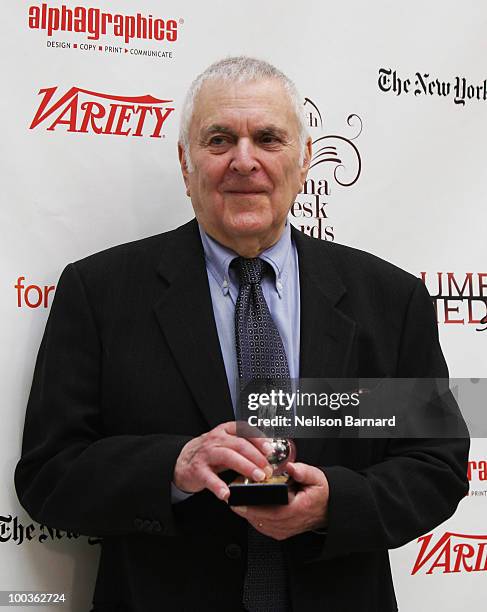 Musical composer John Kander arrives at the 55th Annual Drama Desk Award at FH LaGuardia Concert Hall at Lincoln Center on May 23, 2010 in New York...