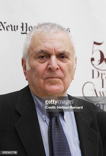 Musical composer John Kander arrives at the 55th Annual Drama Desk Award at FH LaGuardia Concert Hall at Lincoln Center on May 23, 2010 in New York...