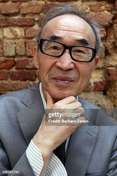 Author Ko Un poses for a portrait session during "Incroci di civilta", Venice literary Festival on May 21, 2010 in Venice, Italy.