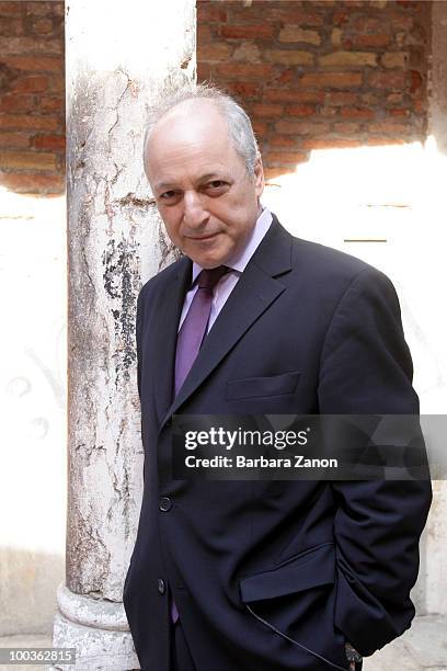 Author Andre Aciman, poses for a portrait session during "Incroci di civilta", Venice literary Festival on May 23, 2010 in Venice, Italy.