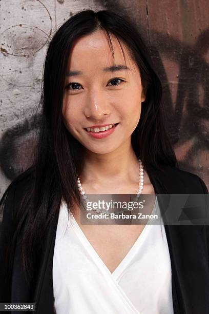 Writer Hong Ying poses for a portrait session during "incroci di civilta" , Venice literary festival on May 21, 2010 in Venice, Italy.