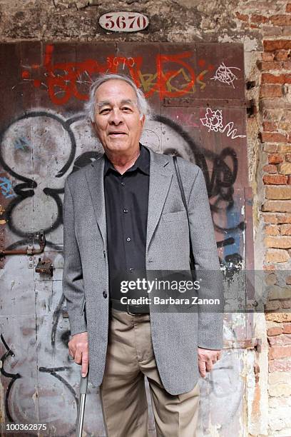 Haitian author Anthony Phelps poses for a portrait session during "incroci di civilta", venice literary festival on May 23, 2010 in Venice, Italy.