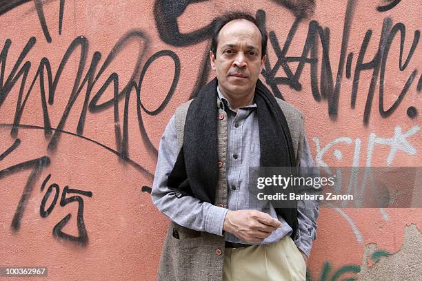 Indian author Vikram Seth poses for a portrait session during "incroci di civilta", Venice literary festival on May 20, 2010 in Venice, Italy.