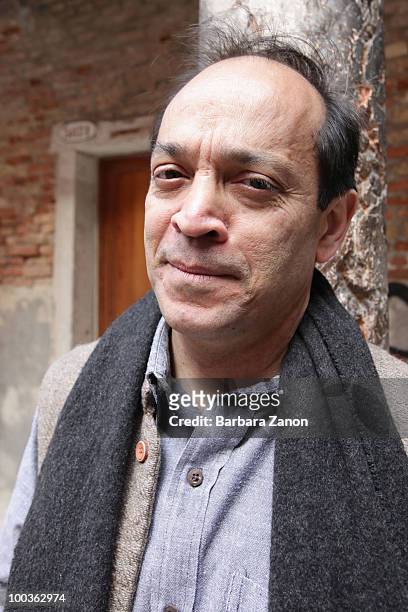 Indian author Vikram Seth poses for a portrait session during "incroci di civilta", Venice literary festival on May 20, 2010 in Venice, Italy.
