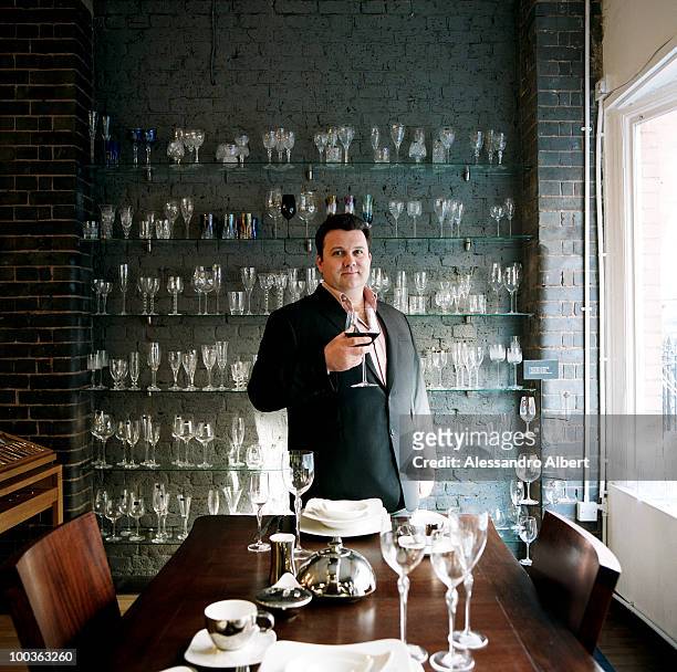 The wedding planner James Lord of the agency Love and Lord Boutique Weddings in Italy, poses for a portraits session on December 12, 2007 in London,...