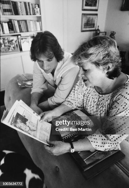 Rosemary Clooney with son Gabriel Ferrer 7/7/80.