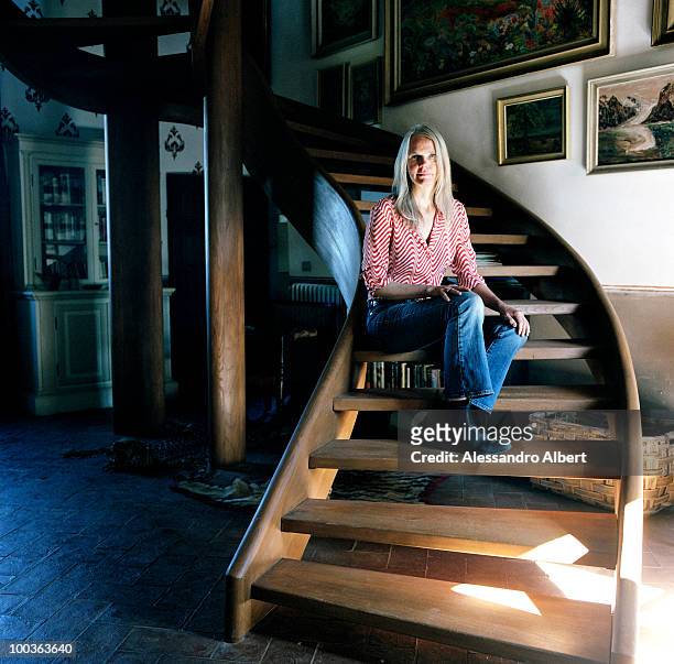 The parent of the writer Graham Greene, Charlotte Greene poses for a portraits session in the Potentino Castle on September 12, 2006 in Seggiano,...