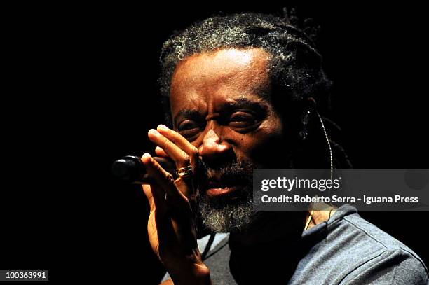 Vocalist Bobby McFerrin perform his concertBobby McFerrin at Auditorium Manzoni on May 22, 2010 in Bologna, Italy.