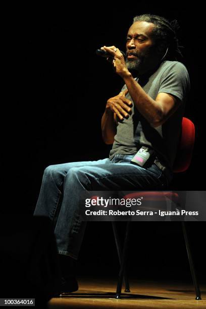 Vocalist Bobby McFerrin perform his concert Bobby McFerrin at Auditorium Manzoni on May 22, 2010 in Bologna, Italy.