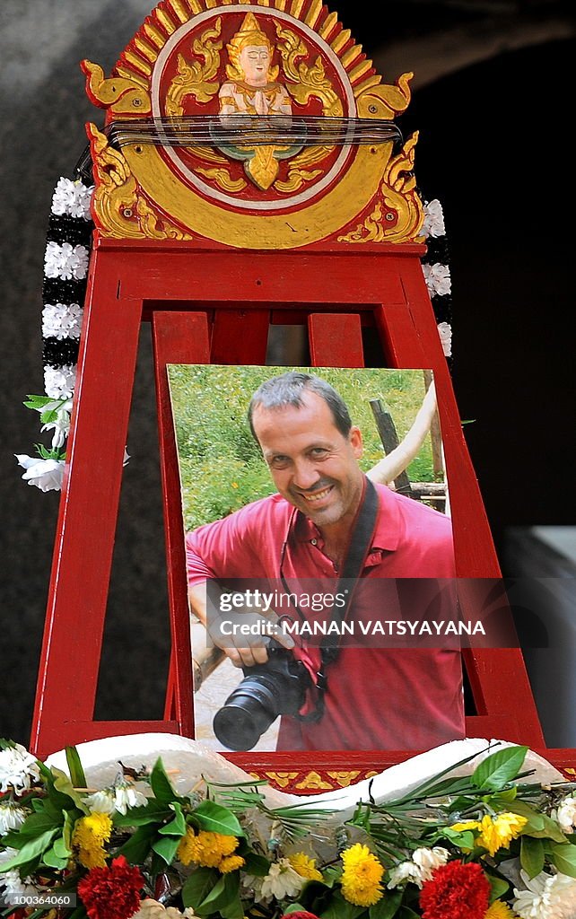 A potrait of slain Italian photograher F