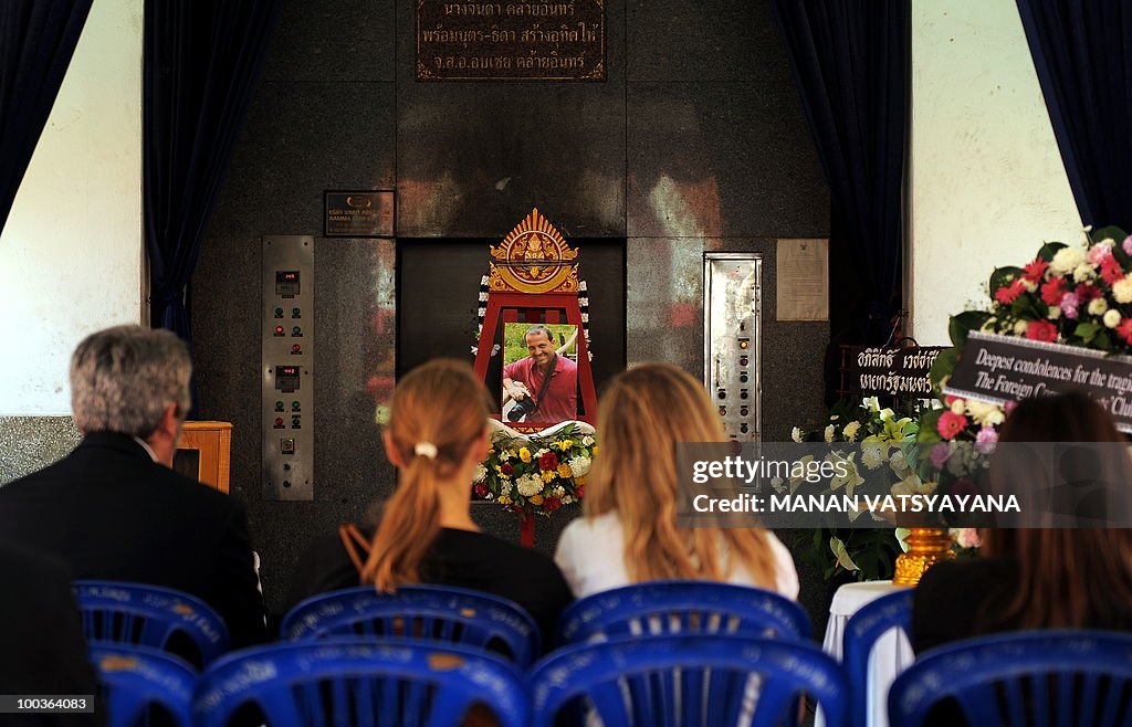 Friends and relatives of slain Italian p