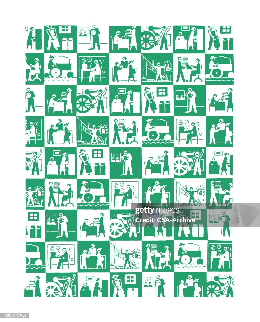 Work Things Pattern Work Pattern High-Res Vector Graphic - Getty Images