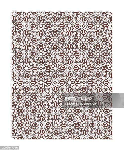 scoll pattern - csa archive pattern stock illustrations