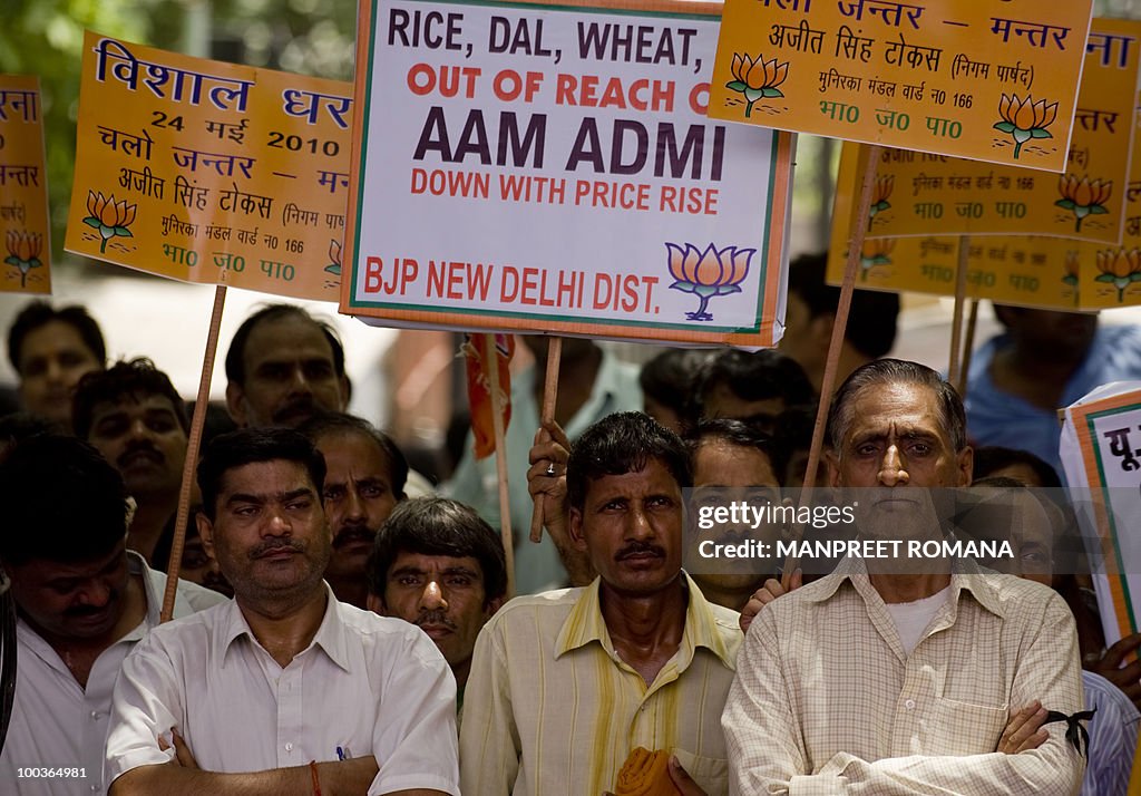 Supporters of Bharatiya Janata Party (BJ