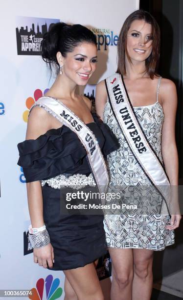 Miss USA Rima Fakih and Miss Universe Stefania Fernandez attend "The Celebrity Apprentice" Season 3 finale after party>> at the Trump SoHo on May 23,...