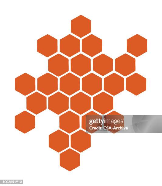 ilustrações de stock, clip art, desenhos animados e ícones de small honeycomb pattern - hexagon