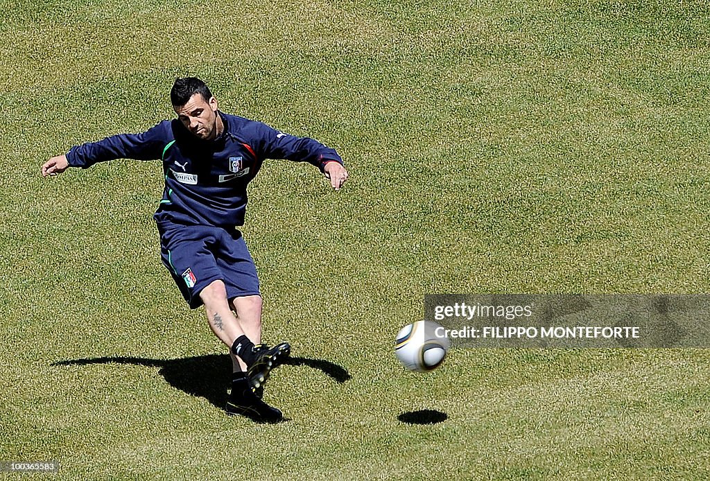 Italy's football team forward Antonio Di