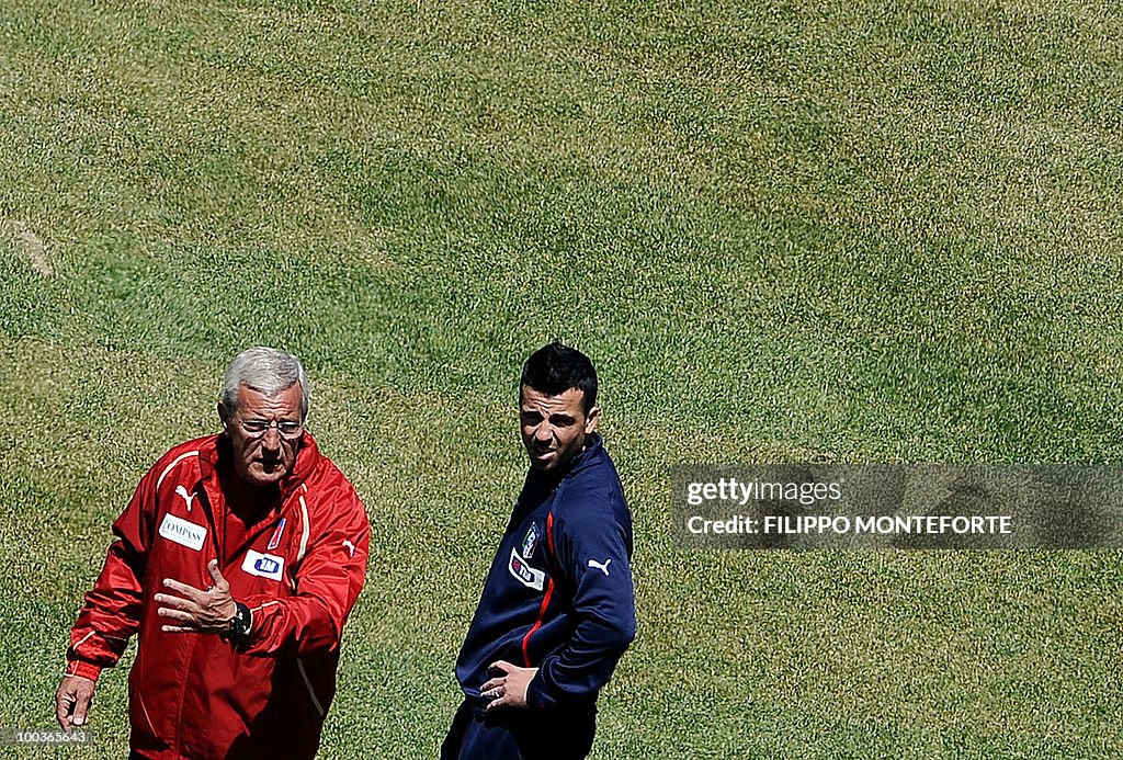 Italy's football team coach Marcello Lip