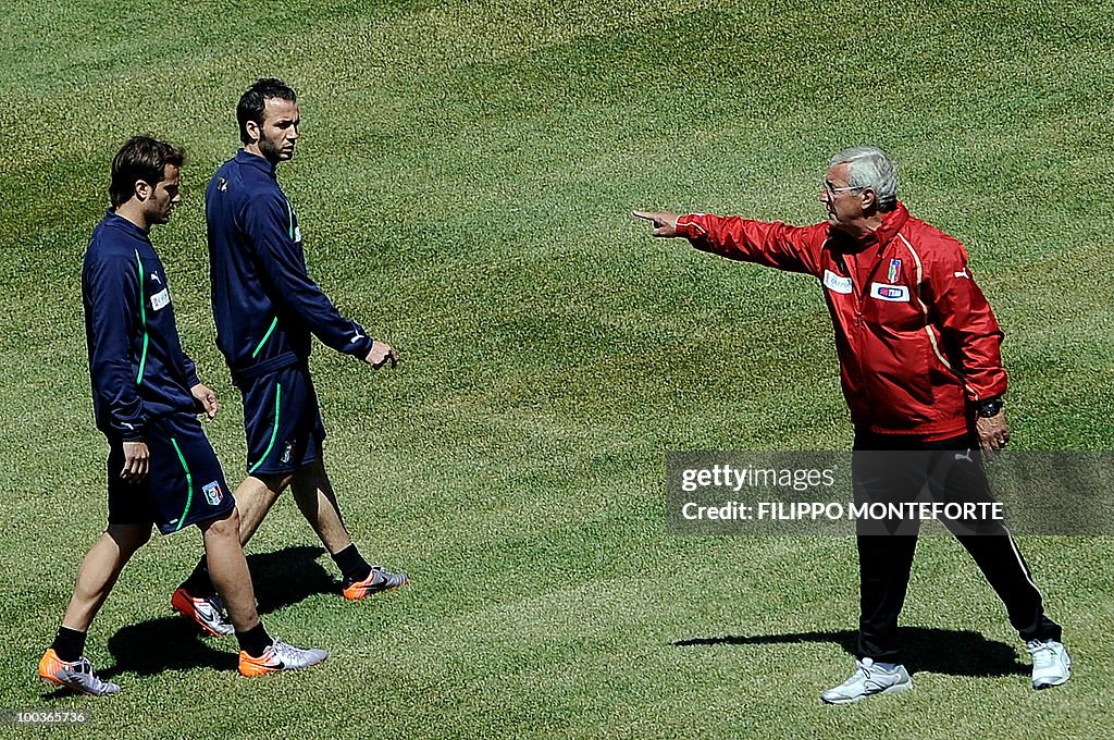 Italy's football team coach Marcello Lip