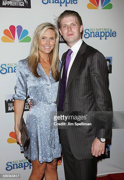 Eric Trump and girlfriend Lara Yunaska attend "The Celebrity Apprentice" Season 3 finale after party at the Trump SoHo on May 23, 2010 in New York...