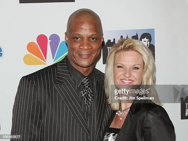 Darryl Strawberry and wife attend "The Celebrity Apprentice" Season 3 finale after party at the Trump SoHo on May 23, 2010 in New York City.