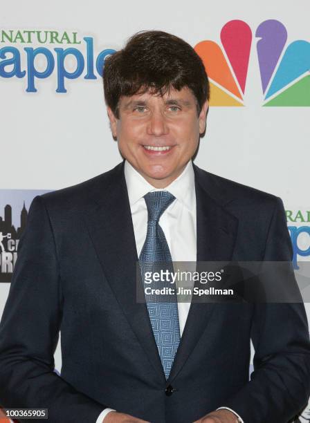 Former Illinois Governor Rod Blagojevich attends "The Celebrity Apprentice" Season 3 finale after party at the Trump SoHo on May 23, 2010 in New York...