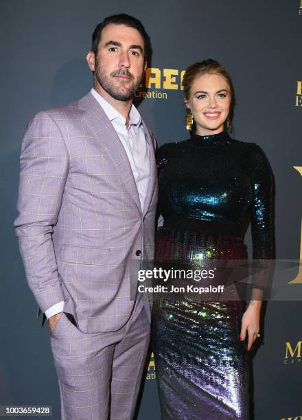 Justin Verlander and Kate Upton attend The Maxim Hot 100 Experience at Hollywood Palladium on July 21, 2018 in Los Angeles, California.