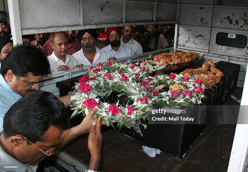 Body Of Capt HS Ahluwalia Arrives in Mumbai