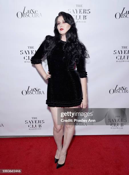 Molly D'amour attends Private VIP Premier of Luxe Obscura at The Sayers Club on July 21, 2018 in Hollywood, California.