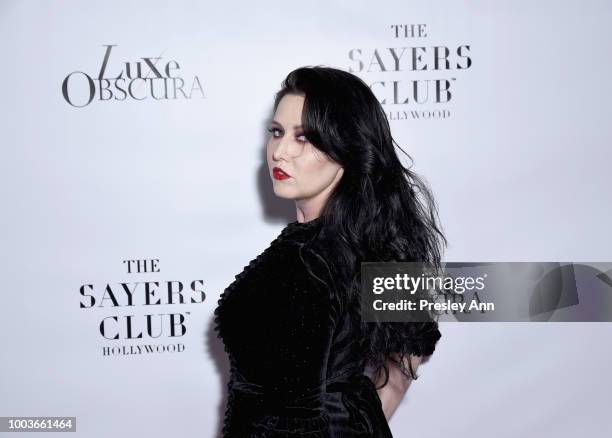 Molly D'amour attends Private VIP Premier of Luxe Obscura at The Sayers Club on July 21, 2018 in Hollywood, California.