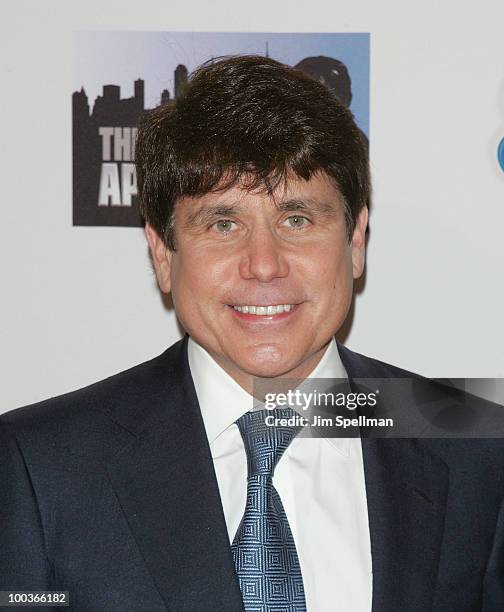 Former Illinois Governor Rod Blagojevich attends "The Celebrity Apprentice" Season 3 finale after party at the Trump SoHo on May 23, 2010 in New York...