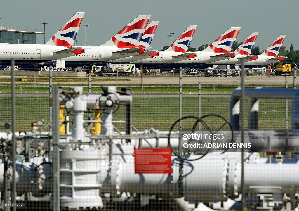 British Airways aircraft are pictured pa