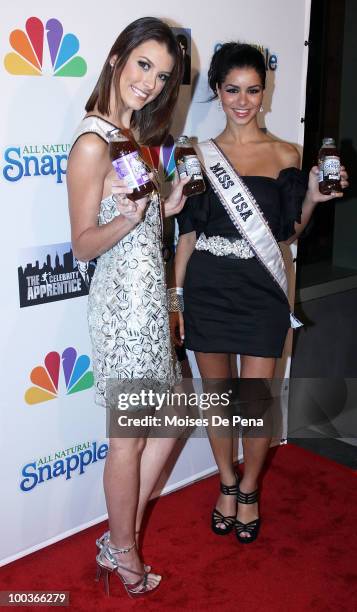 Miss USA Rima Fakih and Miss Universe Stefania Fernandez attend "The Celebrity Apprentice" Season 3 finale after party>> at the Trump SoHo on May 23,...