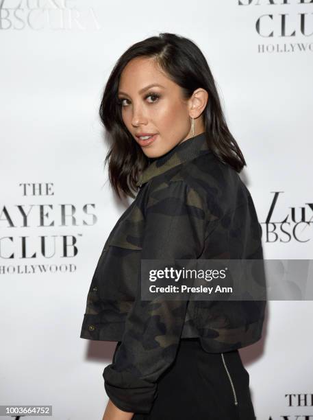 Cheryl Burke attends Private VIP Premier of Luxe Obscura at The Sayers Club on July 21, 2018 in Hollywood, California.