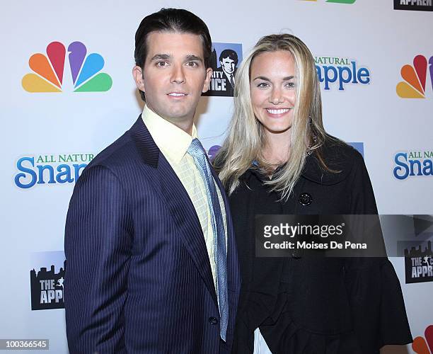 Donald Trump Jr. And wife attend "The Celebrity Apprentice" Season 3 finale after party at the Trump SoHo on May 23, 2010 in New York City.