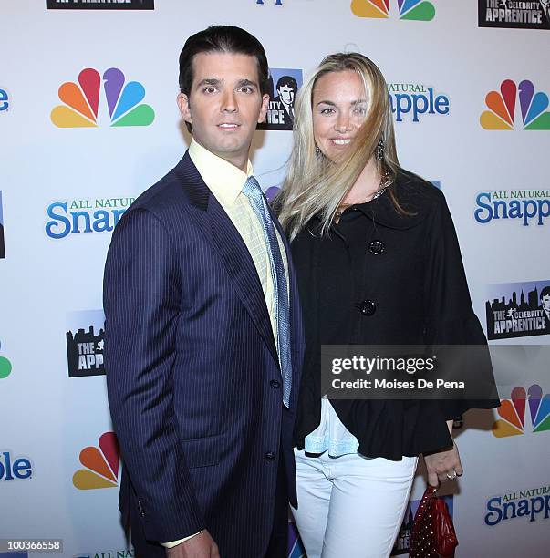 Donald Trump Jr. And wife attend "The Celebrity Apprentice" Season 3 finale after party at the Trump SoHo on May 23, 2010 in New York City.