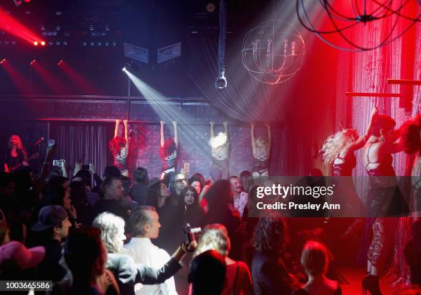 Dancers perform onstage during Private VIP Premier of Luxe Obscura at The Sayers Club on July 21, 2018 in Hollywood, California.