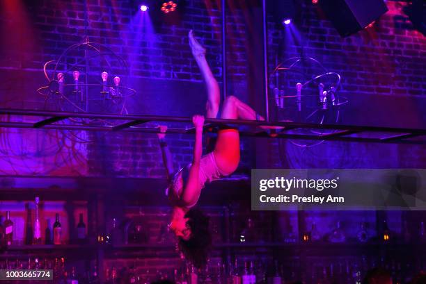 Dancer performs onstage during Private VIP Premier of Luxe Obscura at The Sayers Club on July 21, 2018 in Hollywood, California.