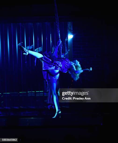 Dancer performs onstage during Private VIP Premier of Luxe Obscura at The Sayers Club on July 21, 2018 in Hollywood, California.