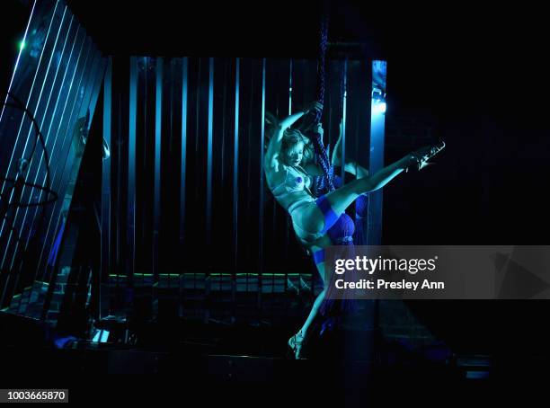 Dancer performs onstage during Private VIP Premier of Luxe Obscura at The Sayers Club on July 21, 2018 in Hollywood, California.