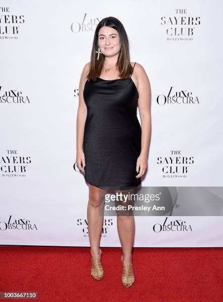 Penelope Amoroso attends Private VIP Premier of Luxe Obscura at The Sayers Club on July 21, 2018 in Hollywood, California.