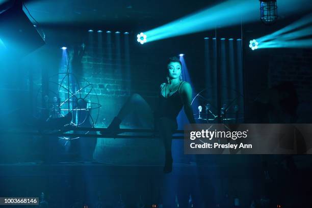 Dancer performs onstage during Private VIP Premier of Luxe Obscura at The Sayers Club on July 21, 2018 in Hollywood, California.