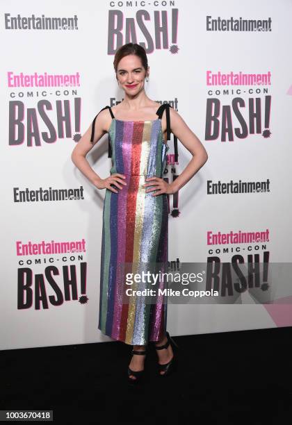 Melanie Scrofano attends Entertainment Weekly's Comic-Con Bash held at FLOAT, Hard Rock Hotel San Diego on July 21, 2018 in San Diego, California...