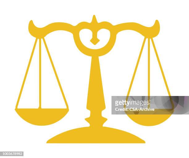 scale - law logo stock illustrations