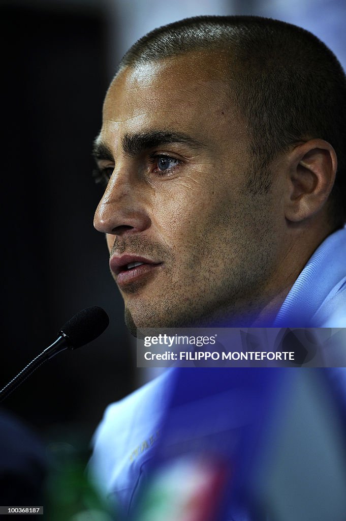 Italy's soccer team captain Fabio Cannav