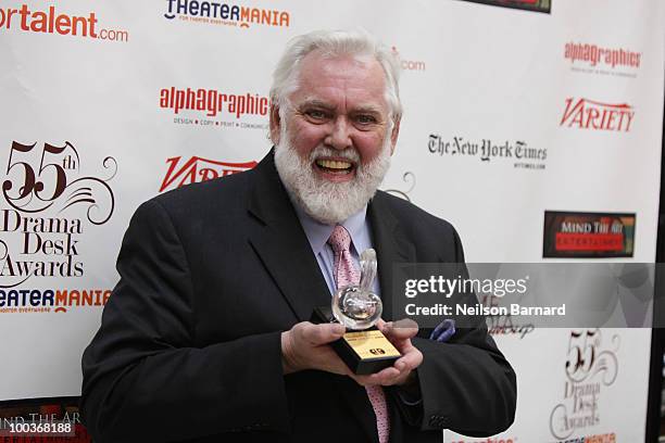 Award winner Jim Broch arrives at the 55th Annual Drama Desk Award at FH LaGuardia Concert Hall at Lincoln Center on May 23, 2010 in New York City.