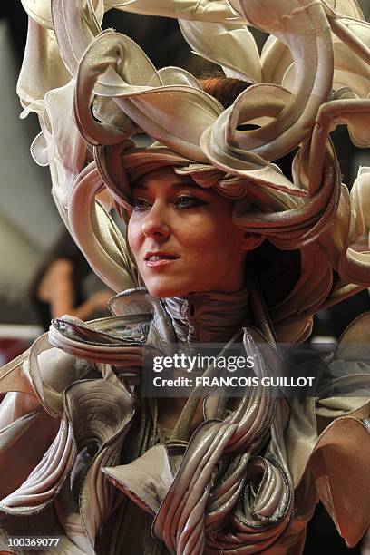 Guest arrives for the screening of "Szelid Teremtes - A Frankenstein Terv" presented in competition at the 63rd Cannes Film Festival on May 22, 2010...