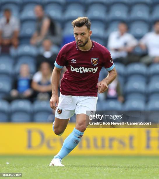 West Ham United's Sead Haksabanovic at Deepdale on July 21, 2018 in Preston, England.