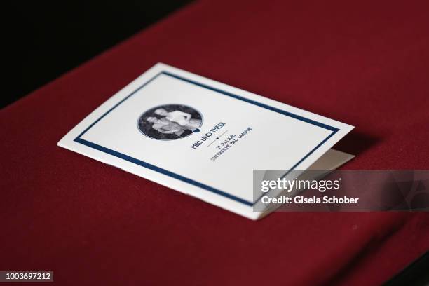 General view during the wedding of Princess Theodora zu Sayn-Wittgenstein-Berleburg and Earl Nikolaus Bethlen de Bethlen on July 21, 2018 in Bad...